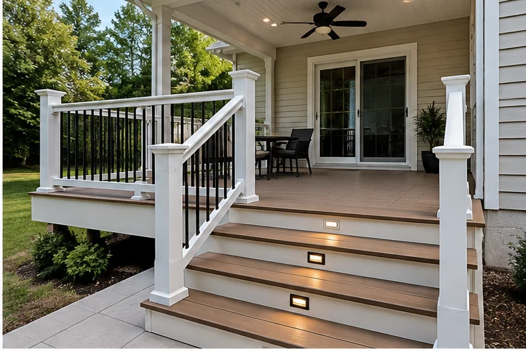 Porches and decks improvement concept